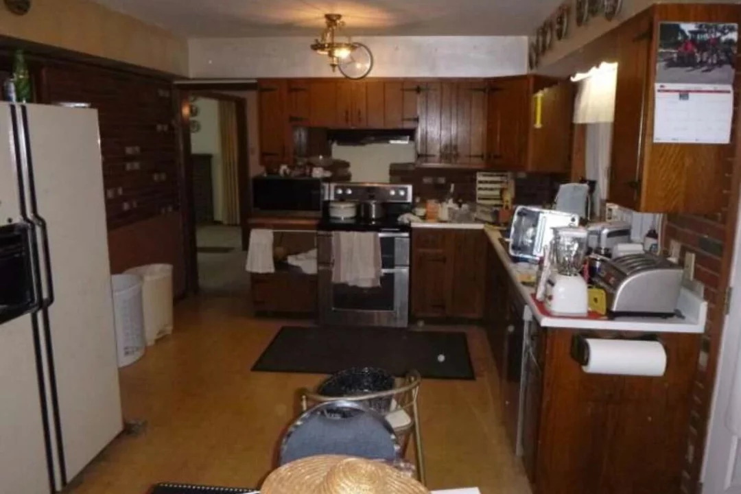 Kitchen cabinet refinishing before, Huntley, IL
