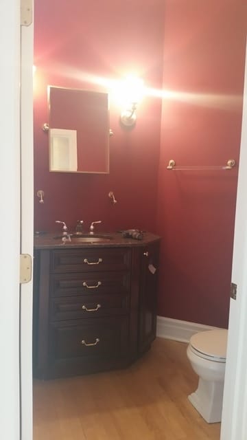 bathroom vanity - cabinet refinishing - geneva