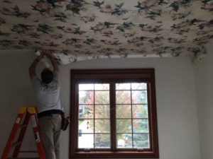 wallpaper your baby's room ceiling - wallpaper installers