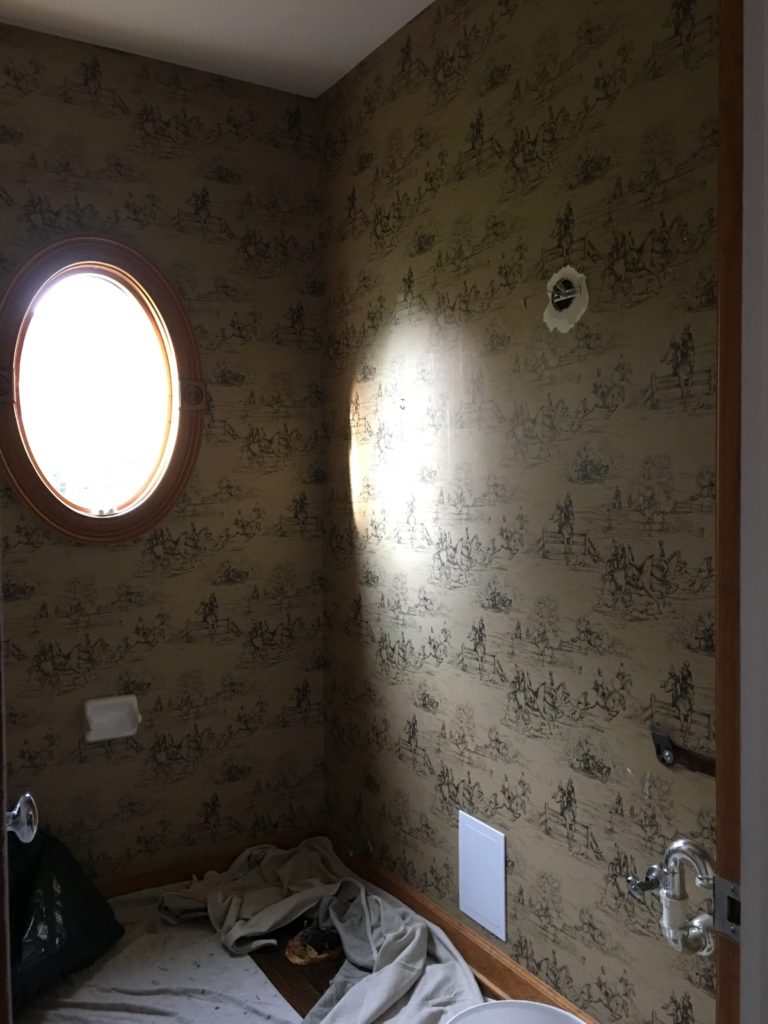 Removing Bathroom Wallpaper