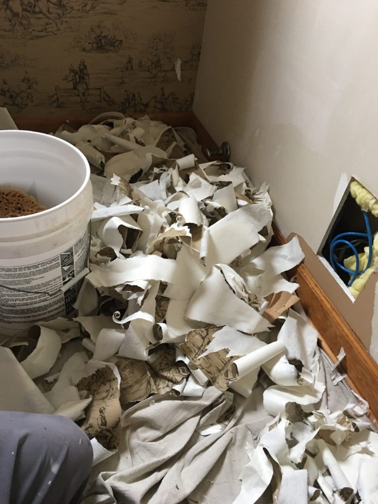 Wallpaper being stripped - remove wallpaper