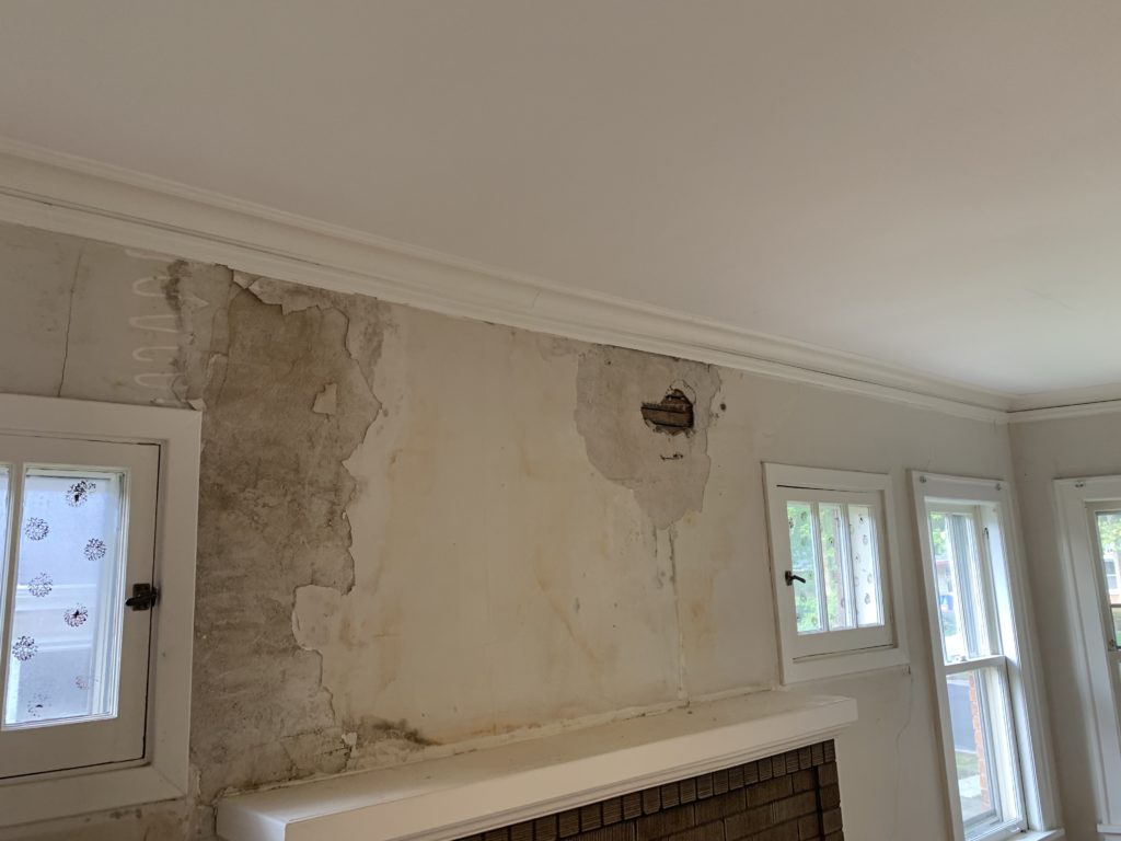 wall damage from wallpaper removal
