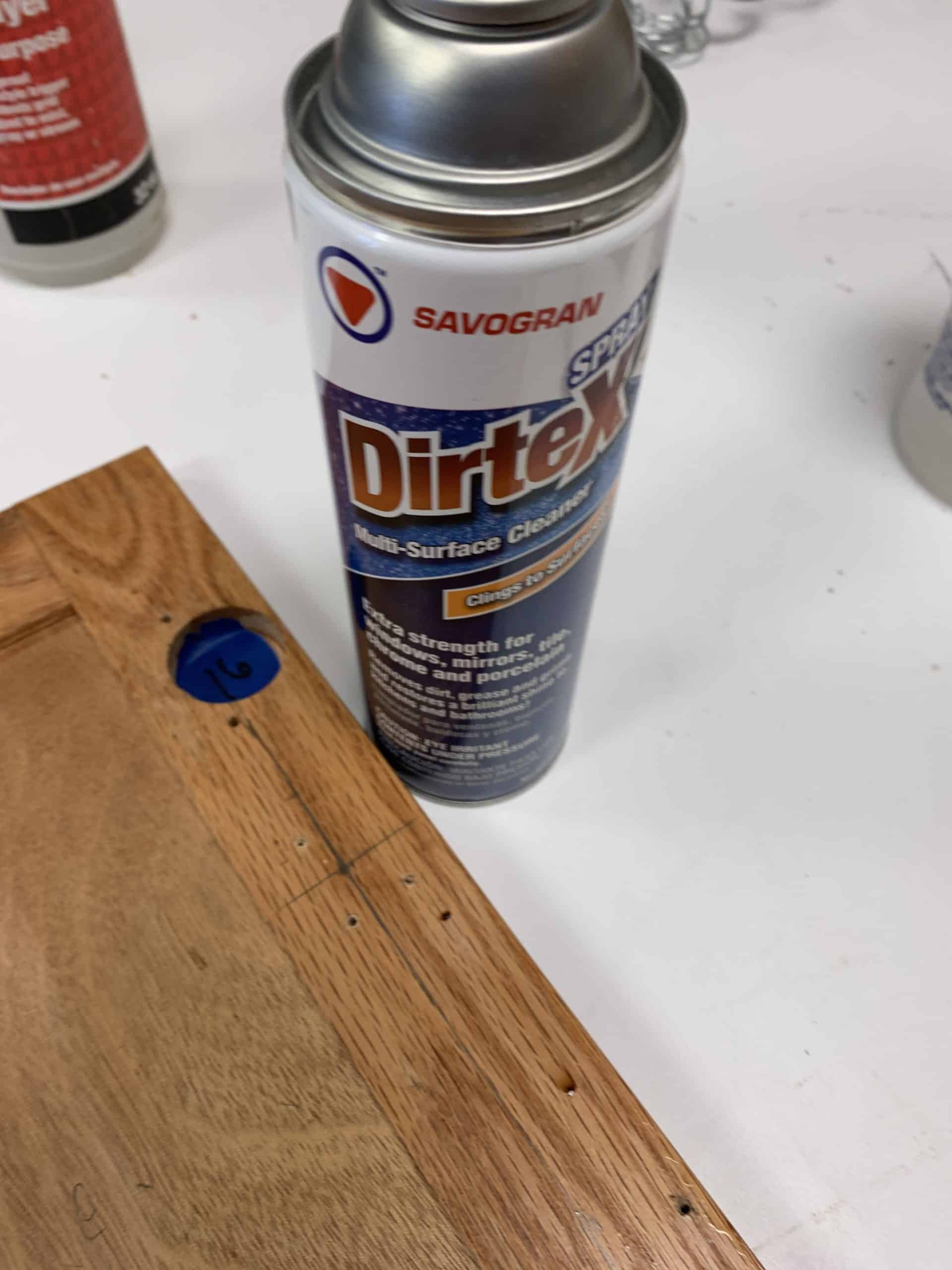 Dirtex cleaner - kitchen cabinet cleaning
