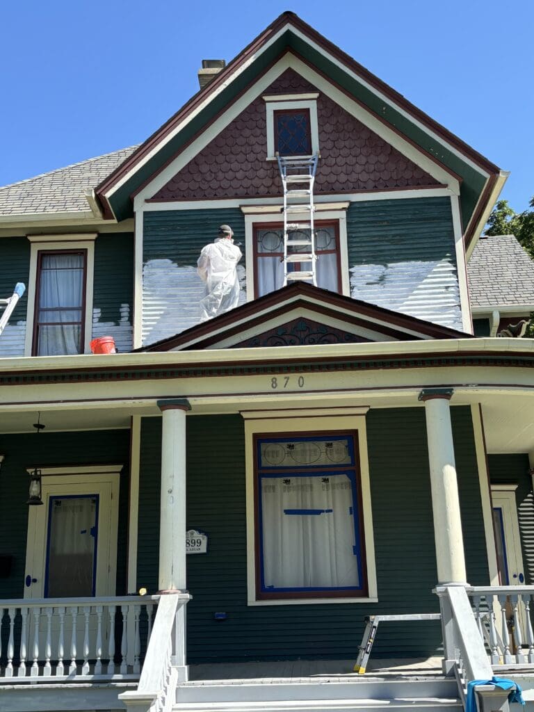 prep work on historic house