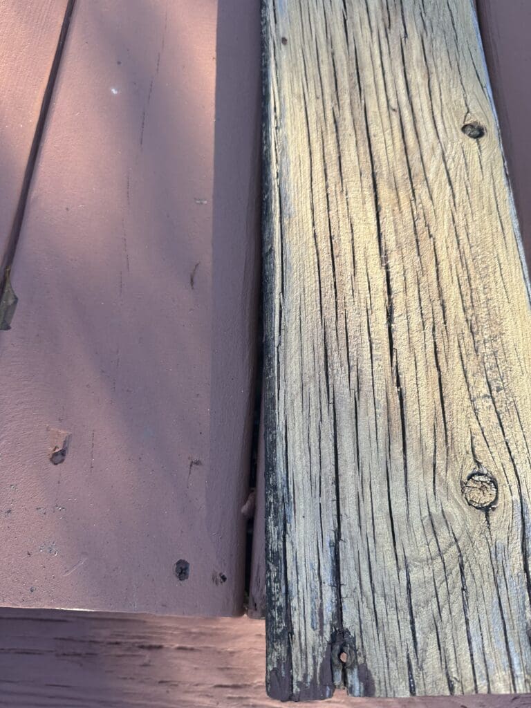 before and after using deck and dock coating