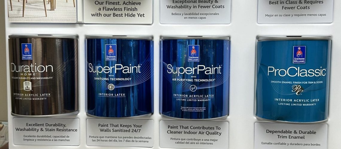 Sherwin Williams INterior paints