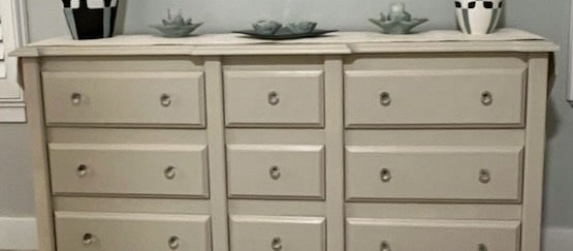 repaint your furniture - dresser painting