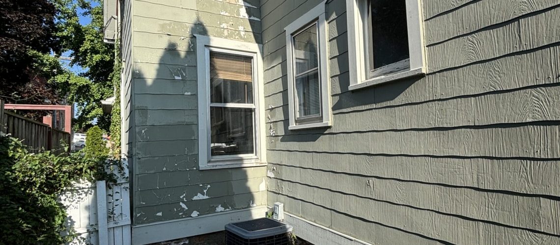 asbestos siding on a house