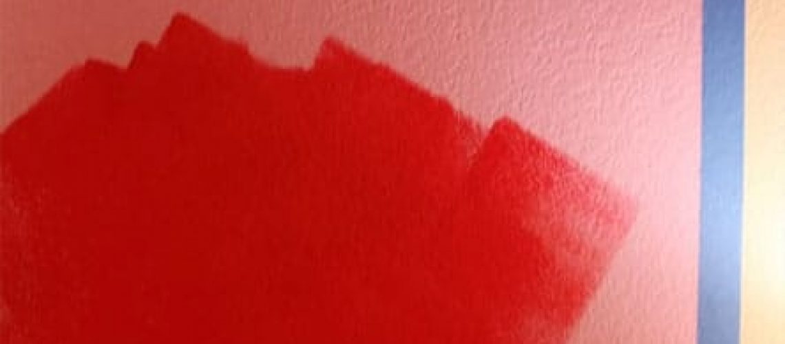 shiny red paint spot